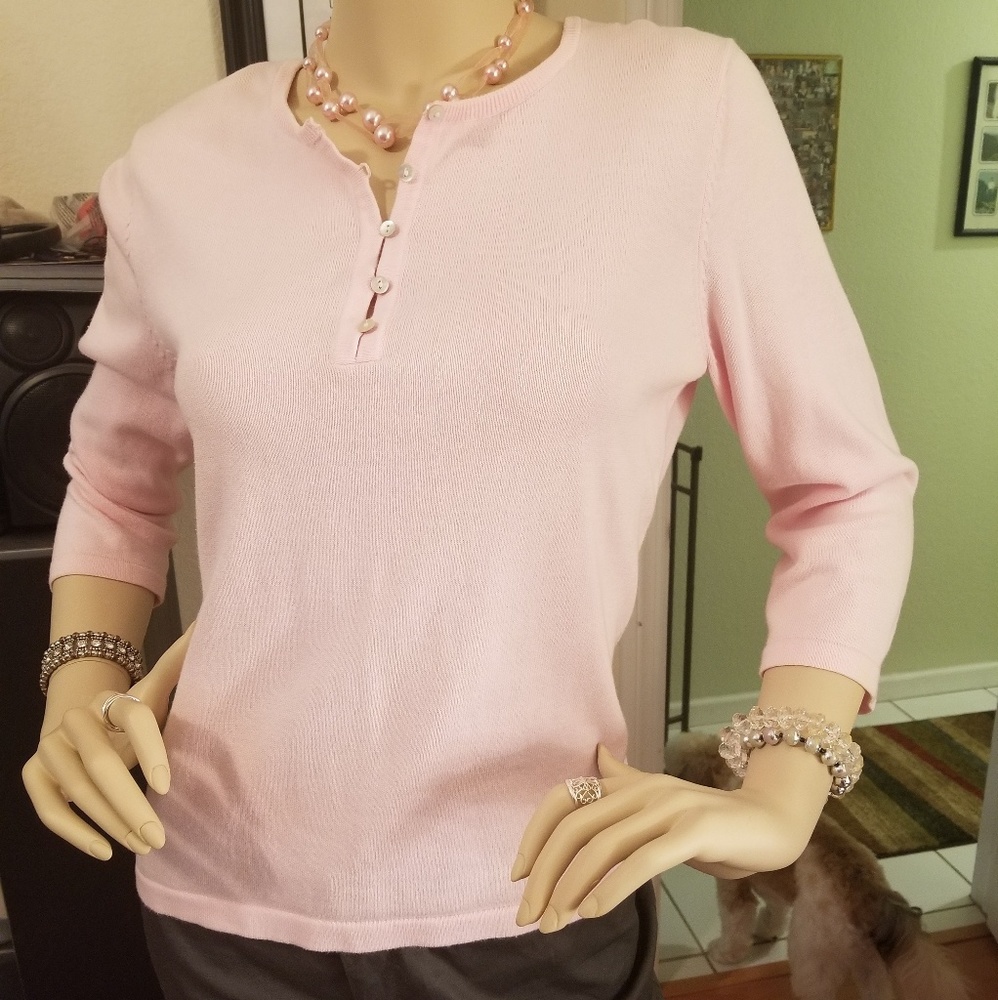 Covington Lightweight Pink Sweater